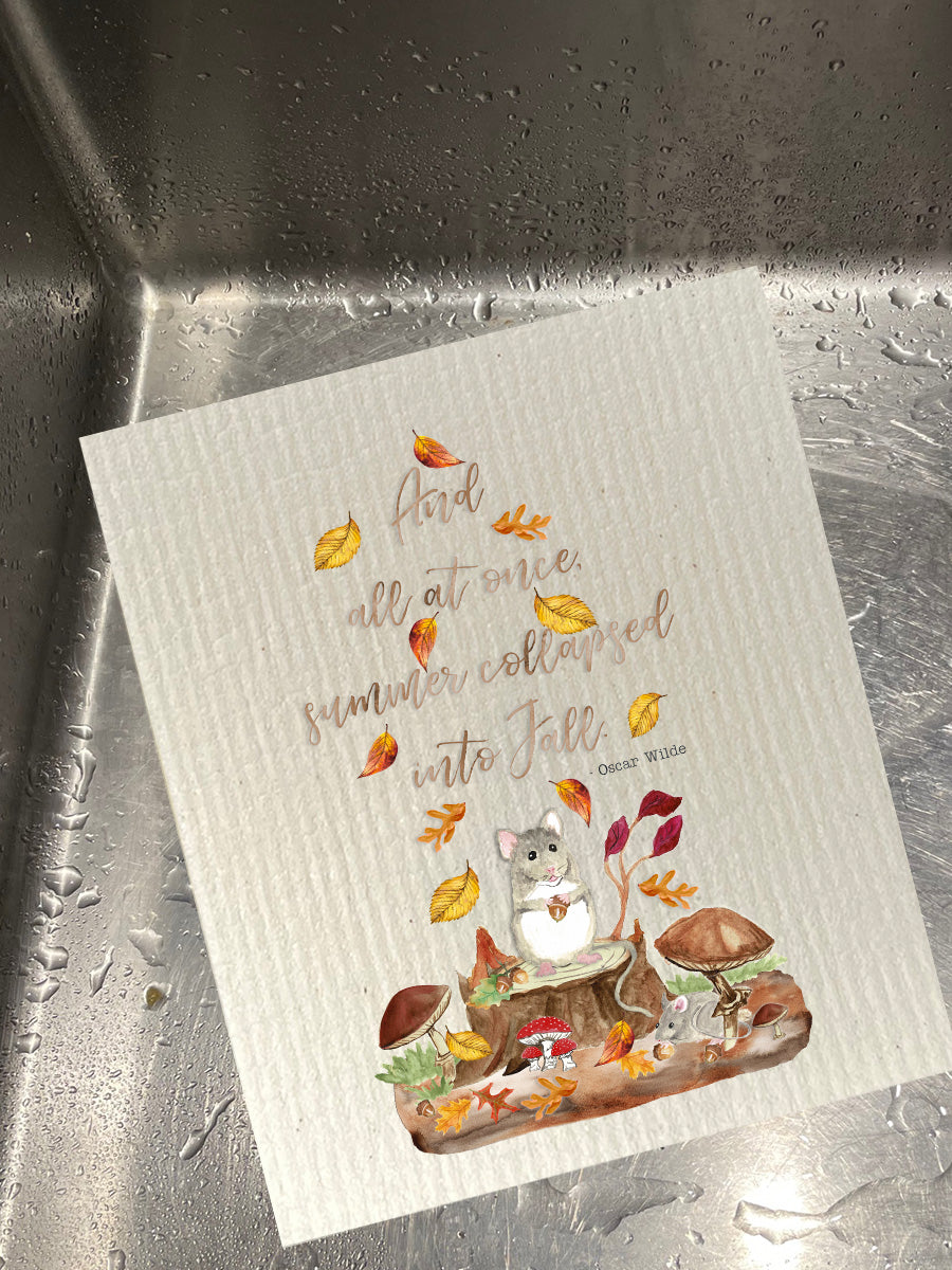 Woodland Mice Dishcloth Set