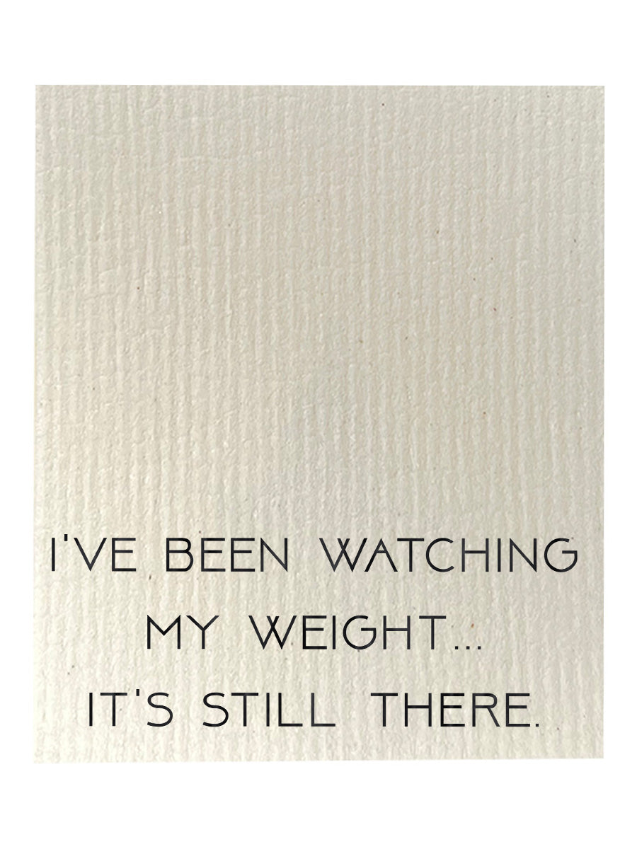 Watching My Weight Dishcloth Set