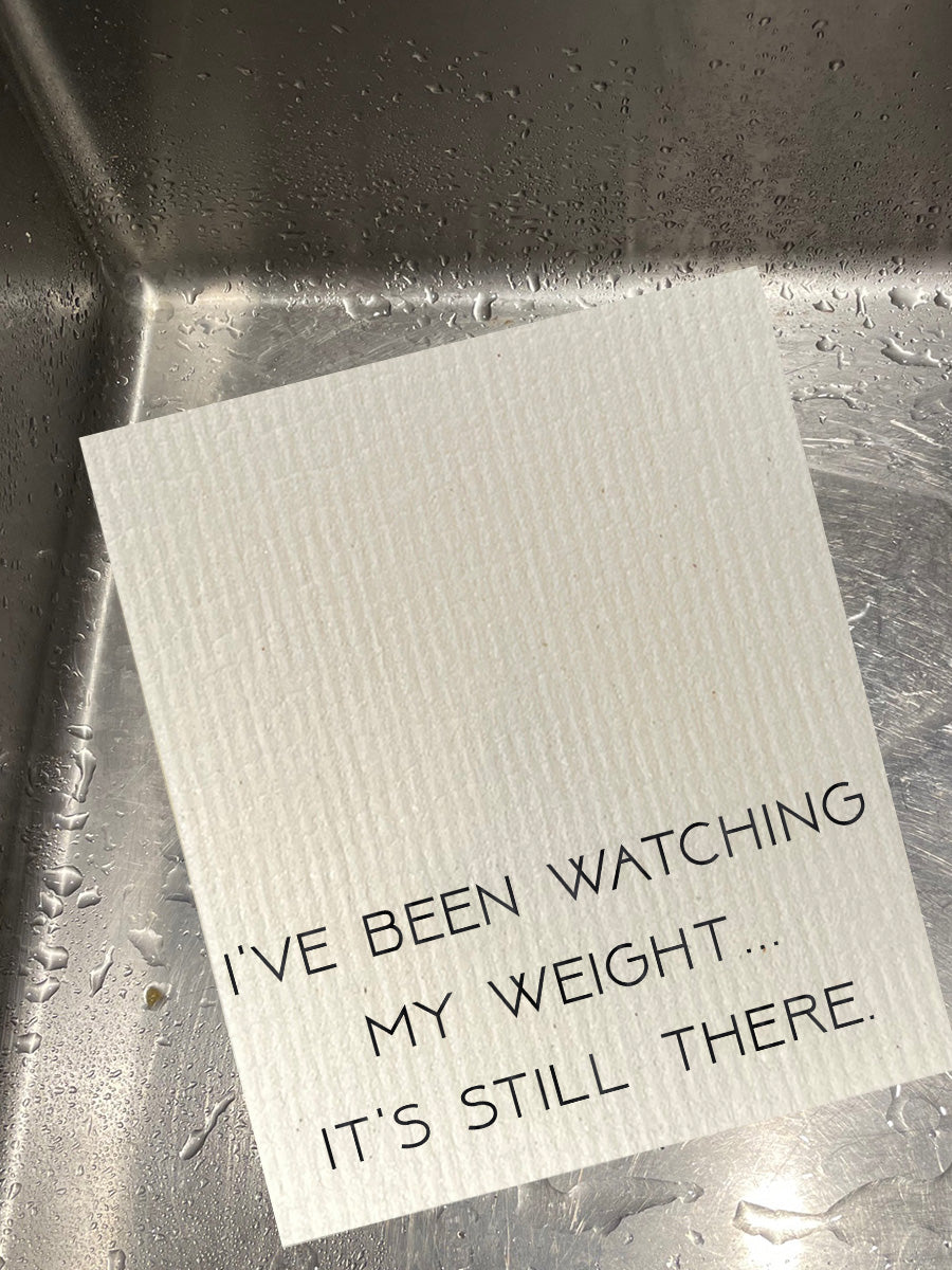 Watching My Weight Dishcloth Set