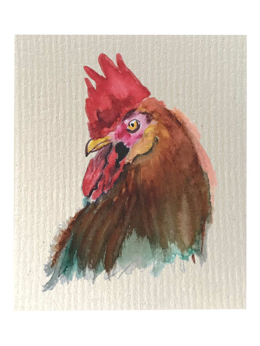 Rooster Dishcloth Set