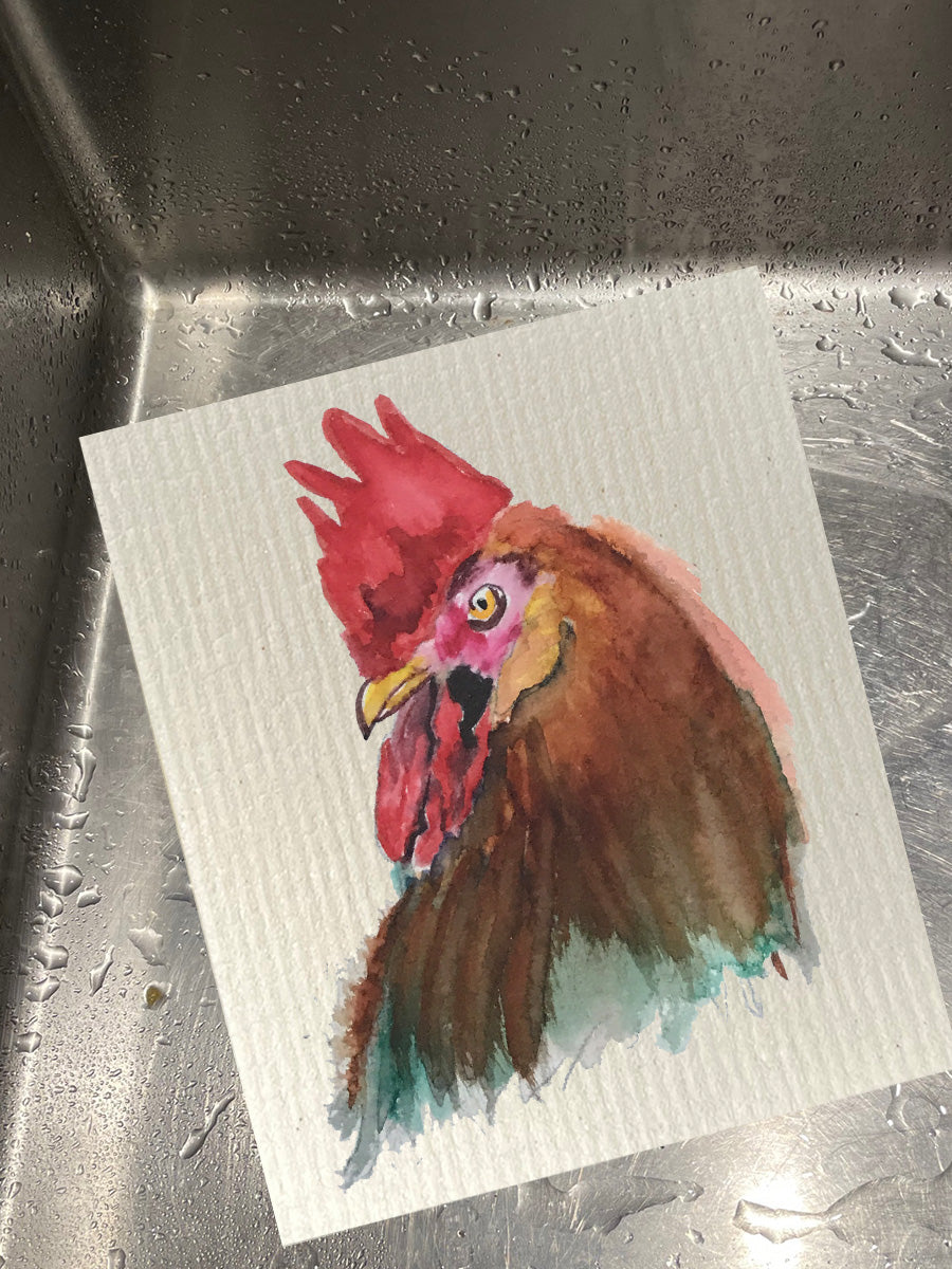 Rooster Dishcloth Set