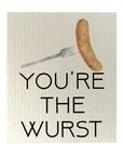 You're The Wurst Bio-degradable Cellulose Dishcloth Set of 2
