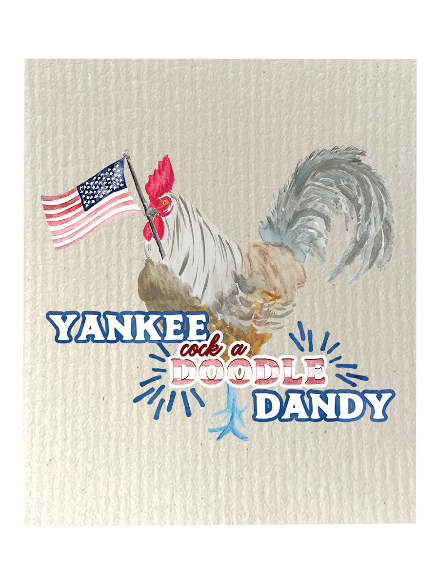 Yankee Cock a Doodle Dandy Dishcloth Set