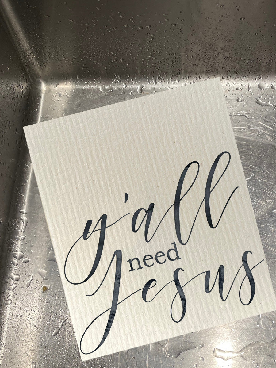 Y'all Need Jesus Dishcloth Set