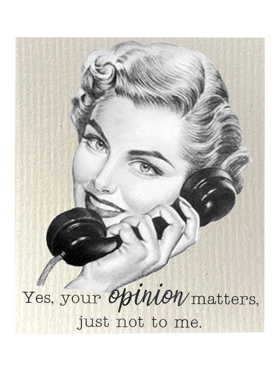 Yes Your Opinion Matters Dishcloth Set