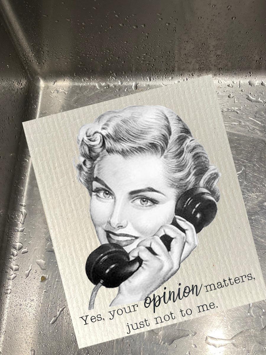 Yes Your Opinion Matters Dishcloth Set