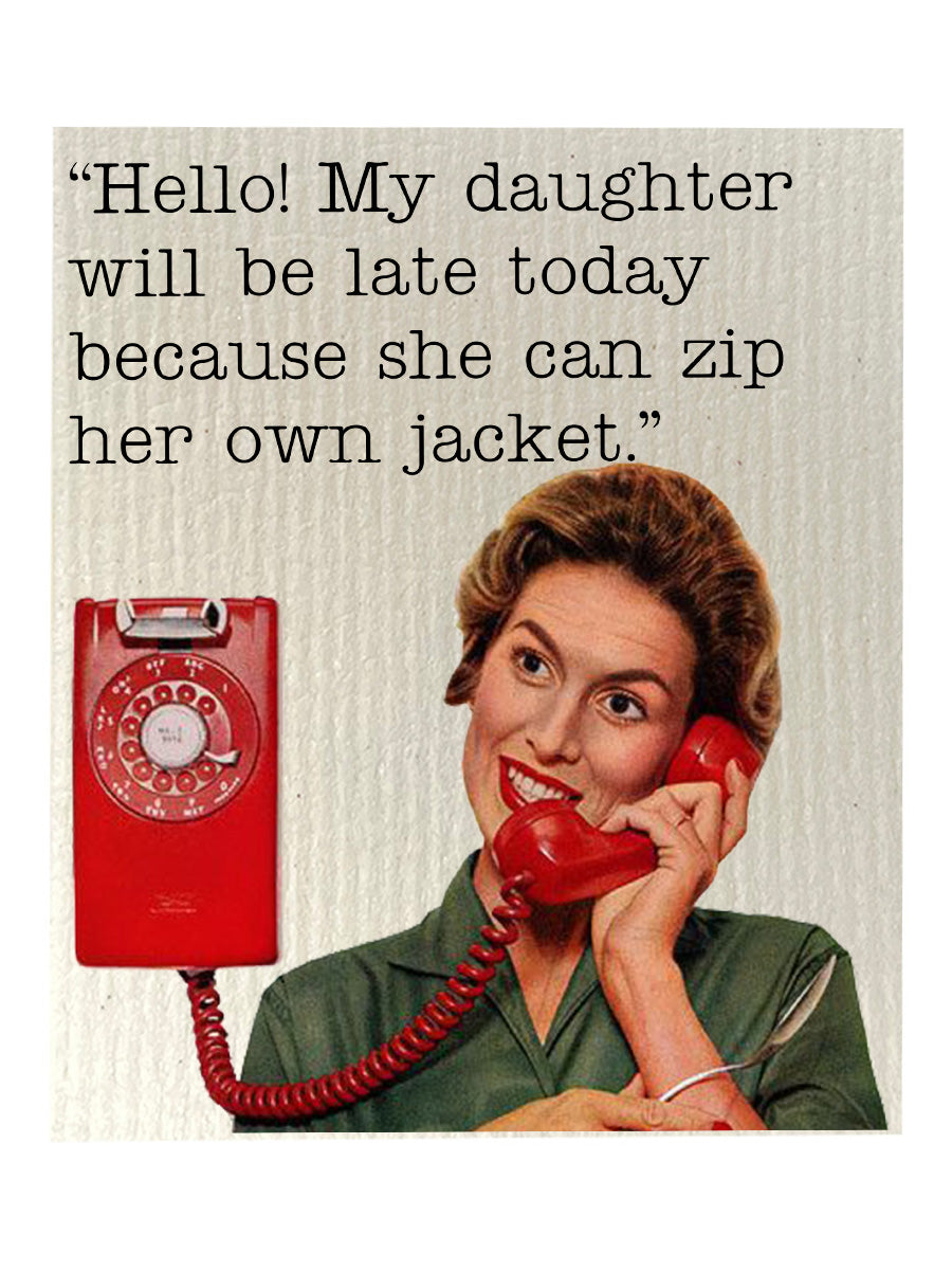 Zip Her Own Jacket Dishcloth Set