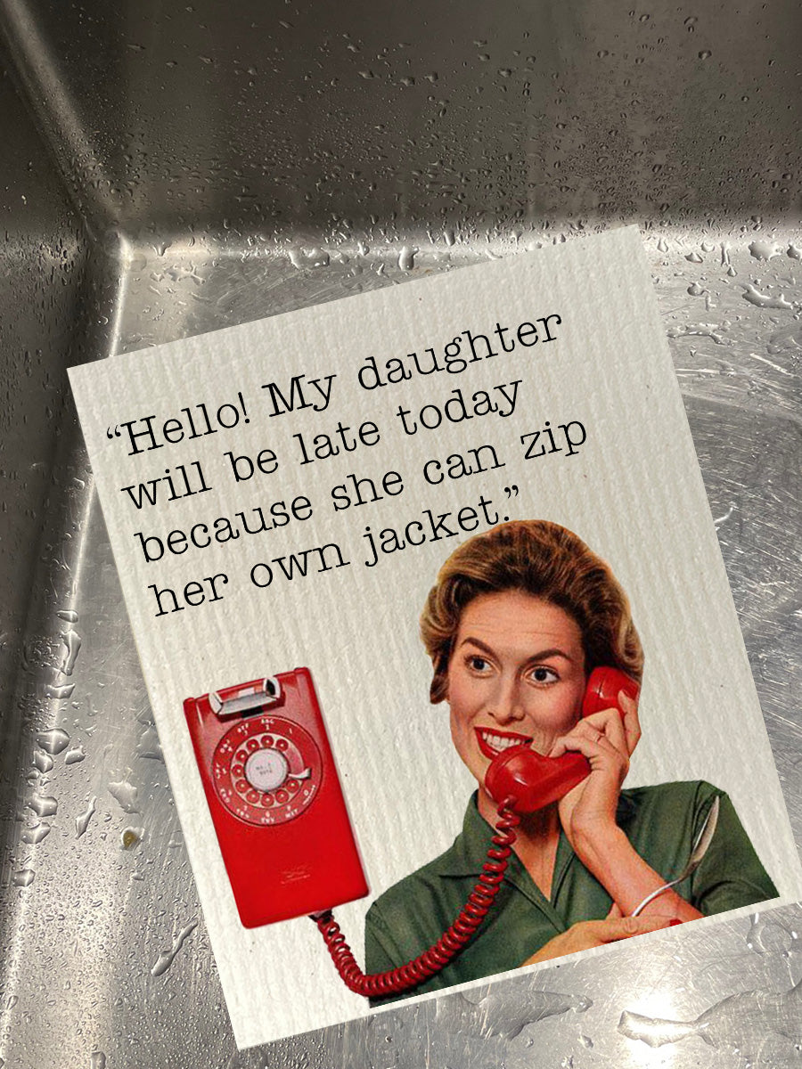 Zip Her Own Jacket Dishcloth Set