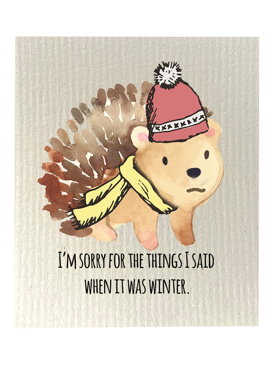 Things I Said Winter Dishcloth Set