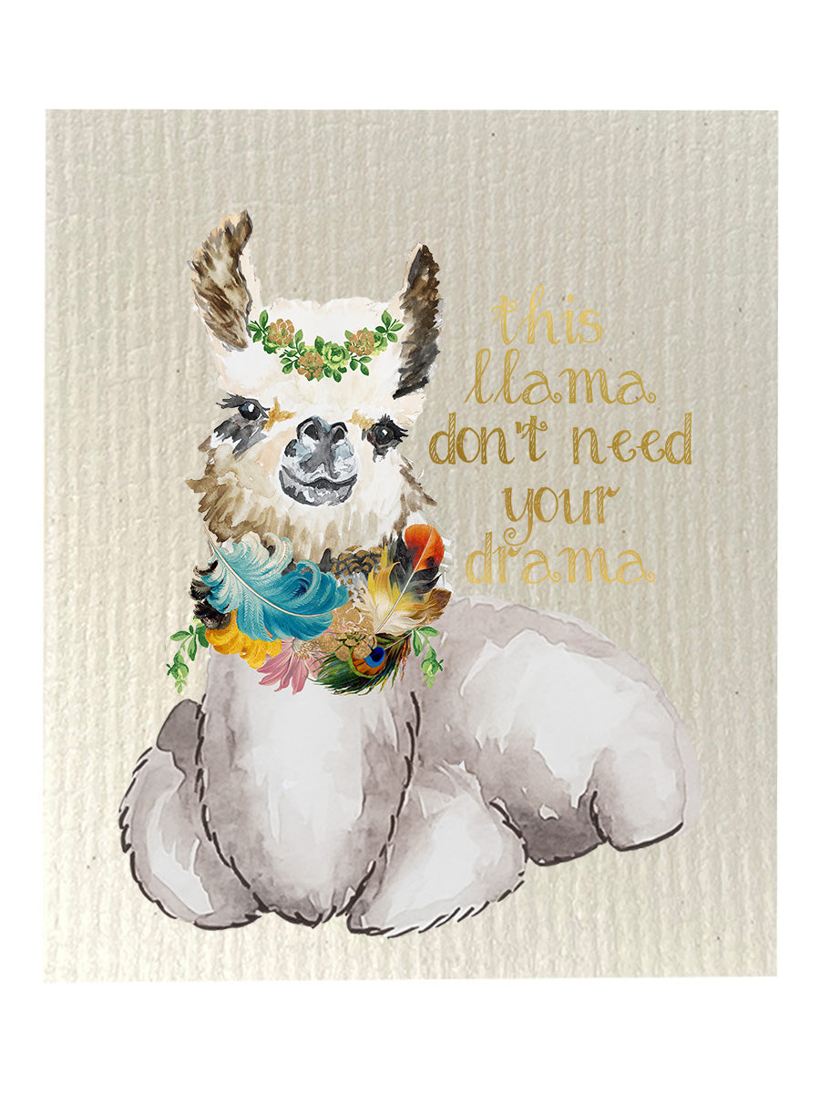 Llama Drama Dishcloth Set