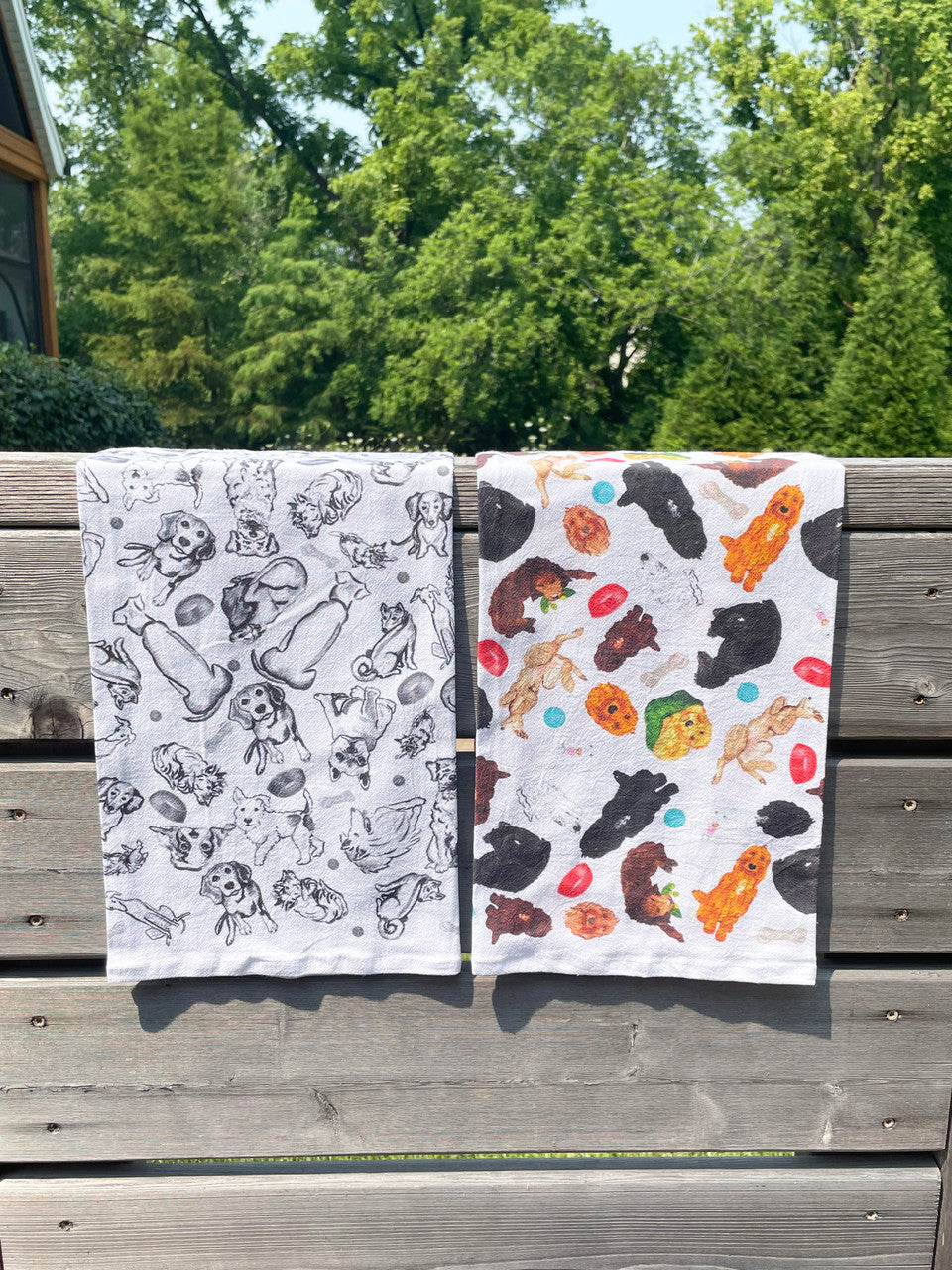 Doodle Collage Kitchen Towel