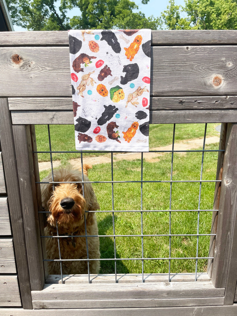 Doodle Collage Kitchen Towel