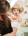 Too Cute To Be Crabby Baby Onesie