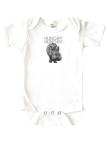 Hungry Hungry Hippo Baby Onesie
