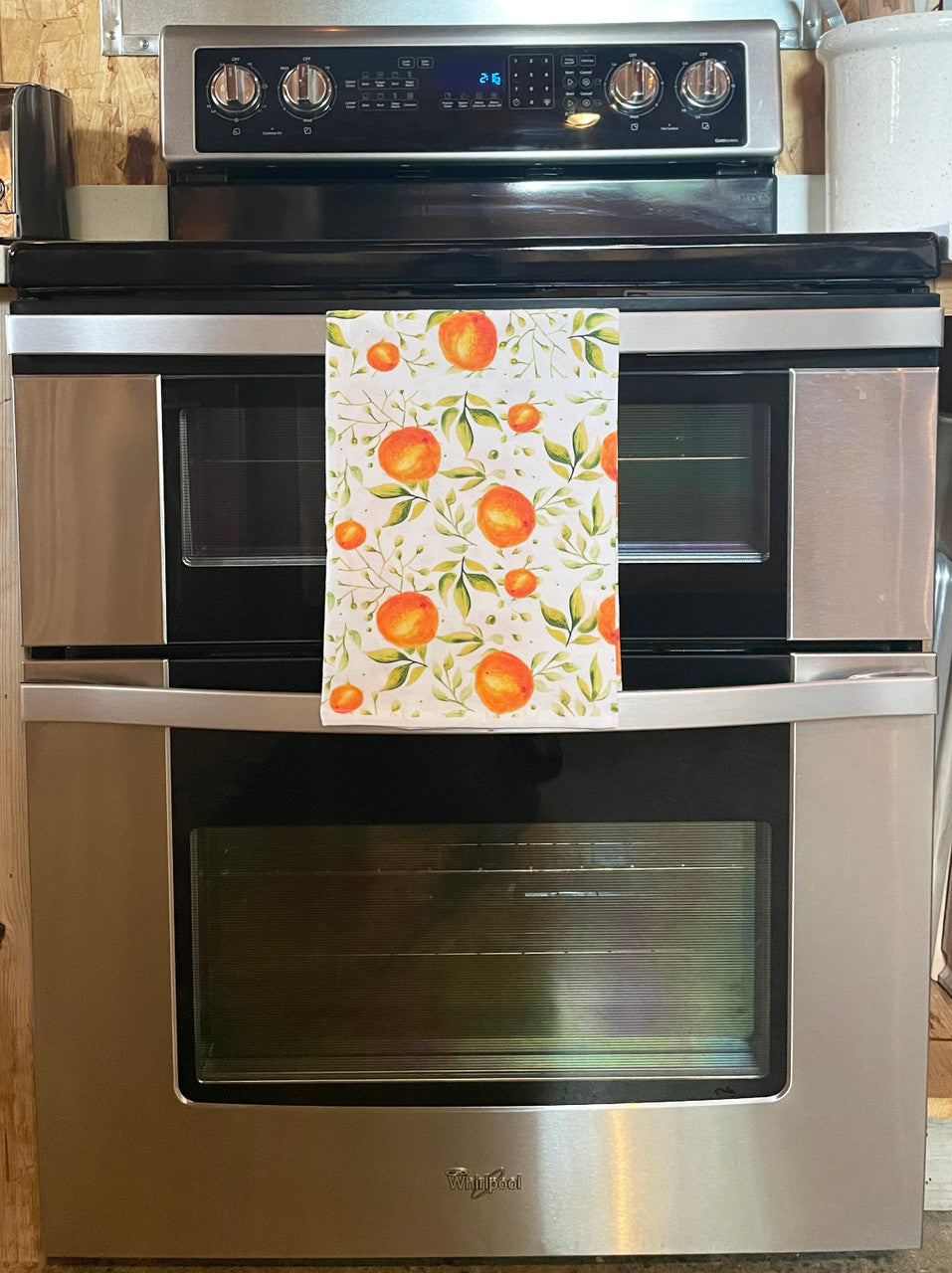 Orange Collage All Over Print Kitchen Towel