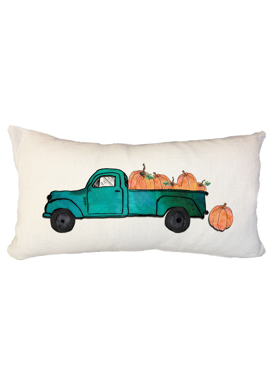 Pumpkin Truck Pillow