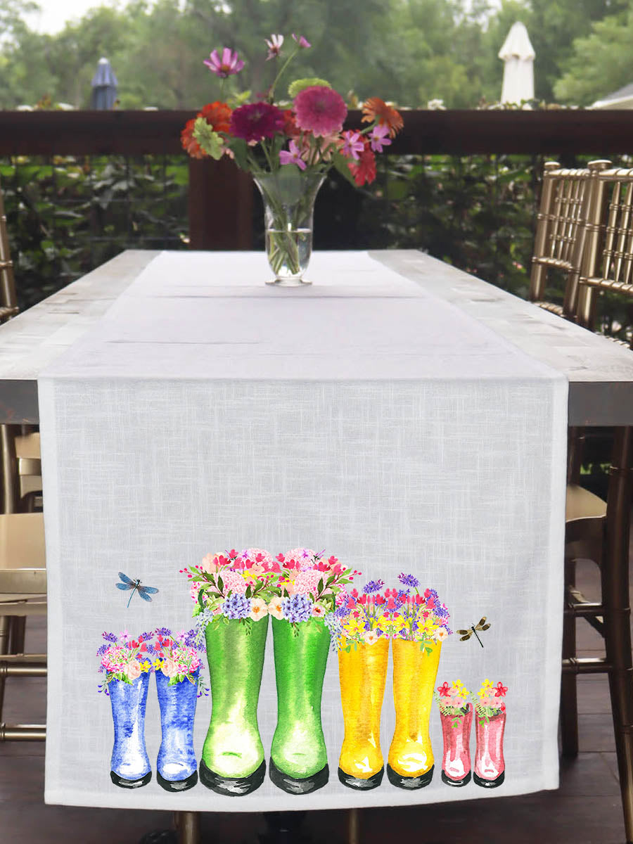 Rubber Boots Table Runner