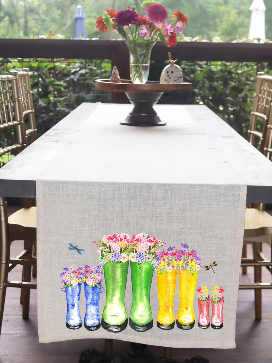Rubber Boots Table Runner