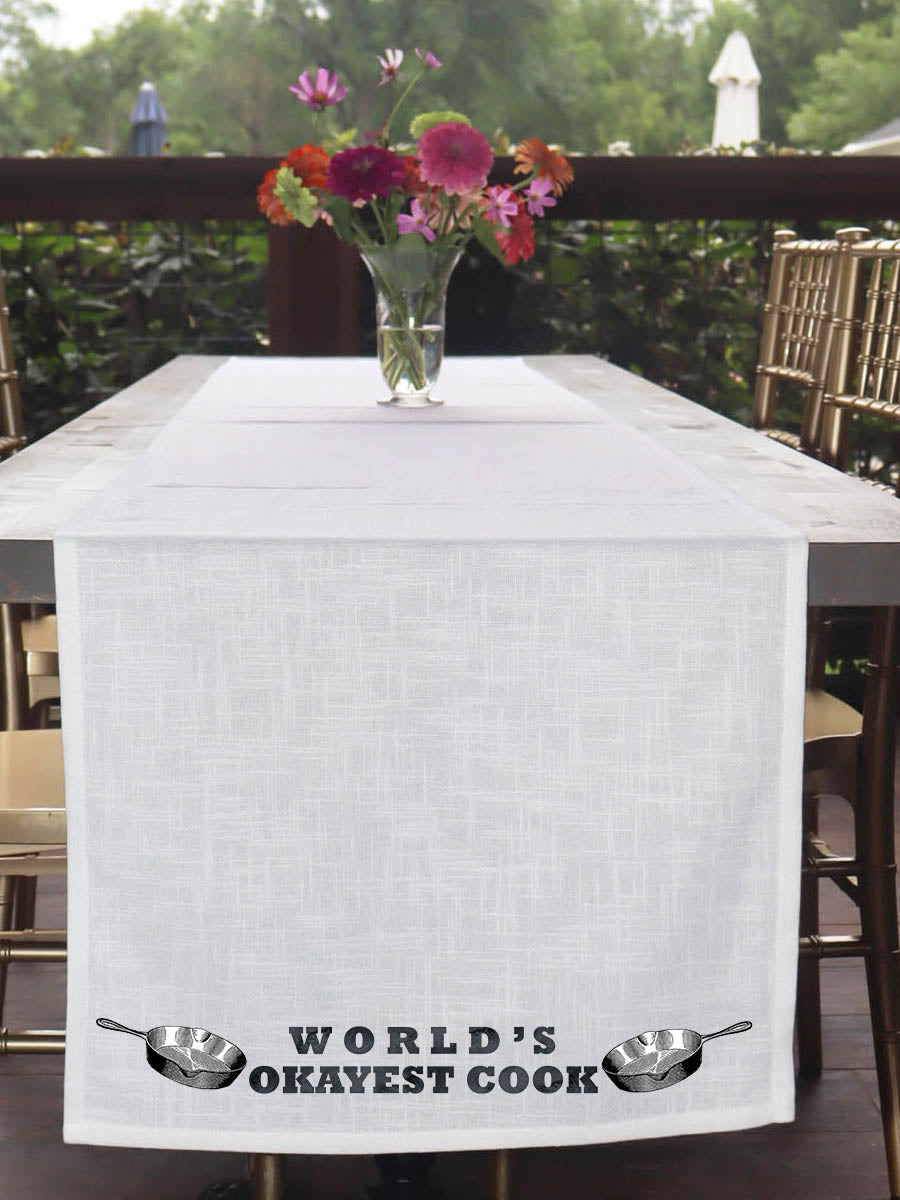 World's Okayest Cook Table Runner
