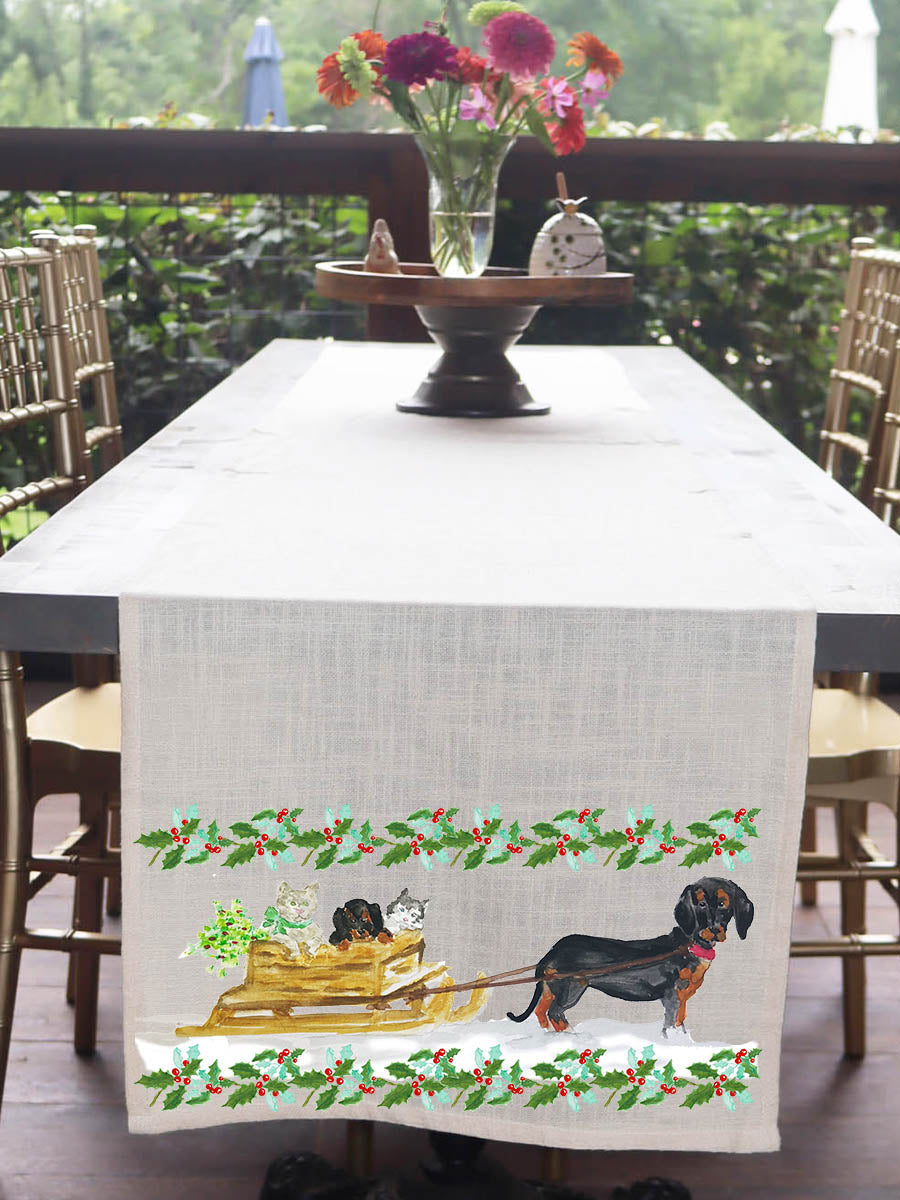 Dog Sled Table Runner