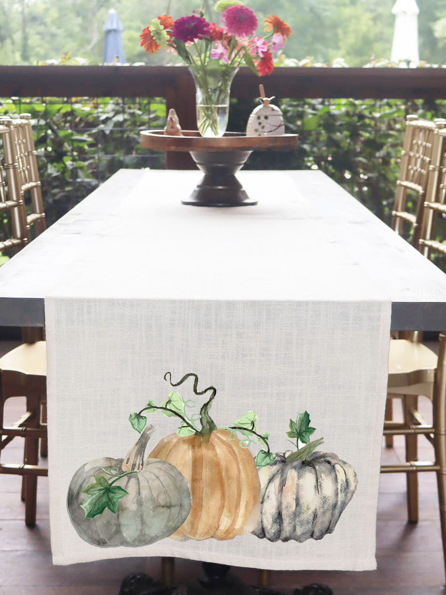 Farmhouse Pumpkins Table Runner