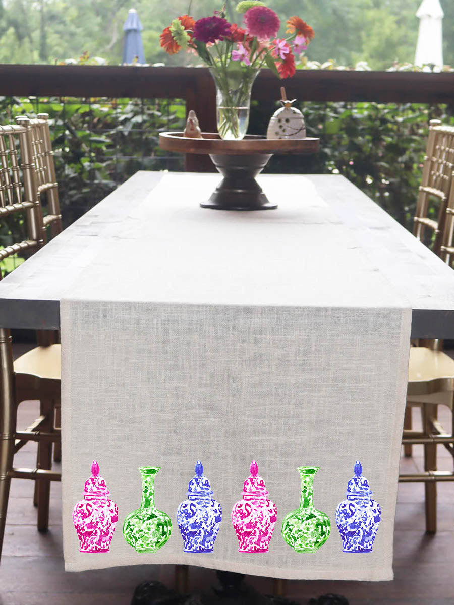 Ginger Jars Table Runner