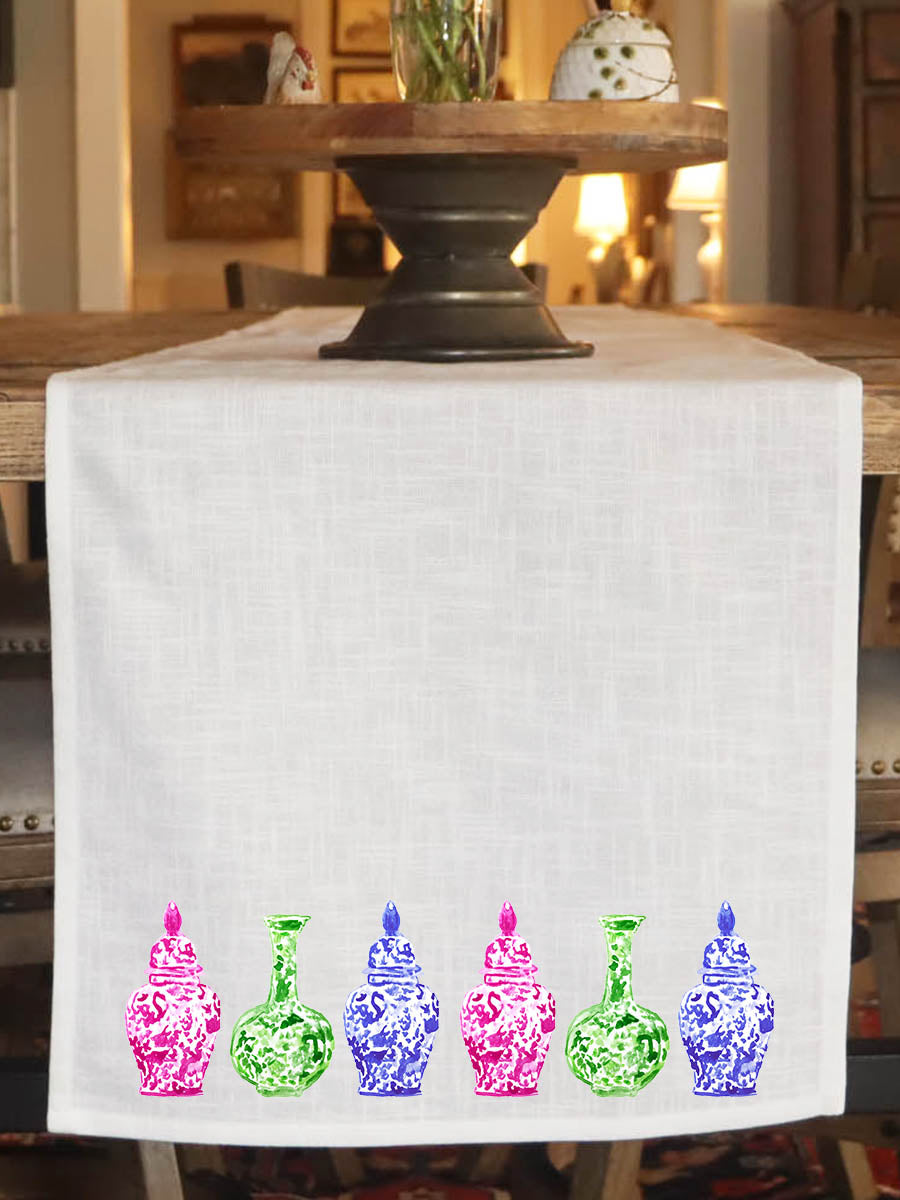 Ginger Jars Table Runner