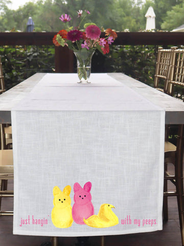 Just Hangin With My Peeps Table Runner