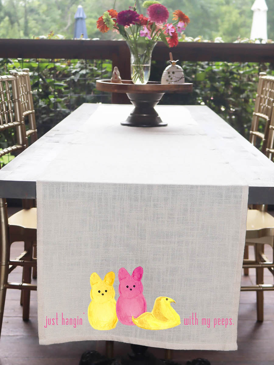 Just Hangin With My Peeps Table Runner
