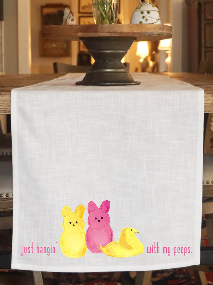 Just Hangin With My Peeps Table Runner