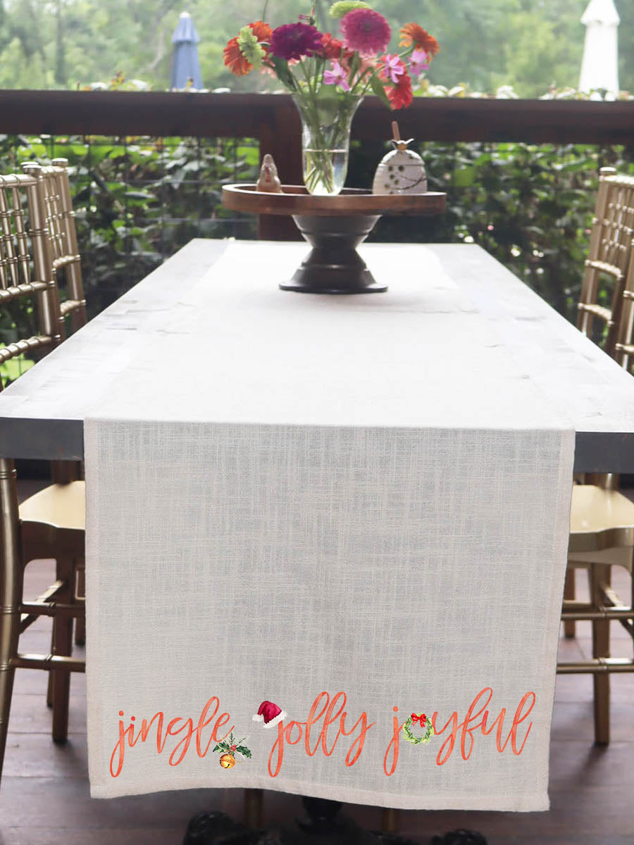 Jingle Jolly Joyful Table Runner