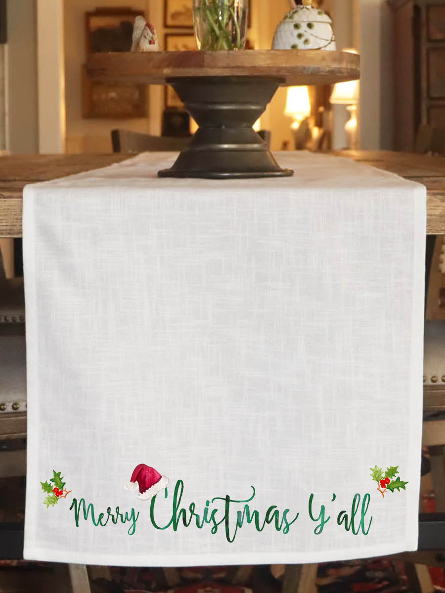 Merry Christmas Y'all Table Runner