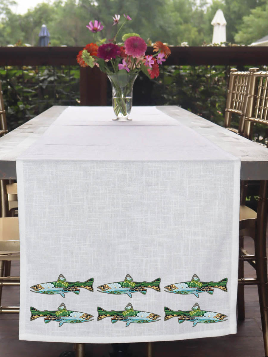 Scenic Fish Table Runner