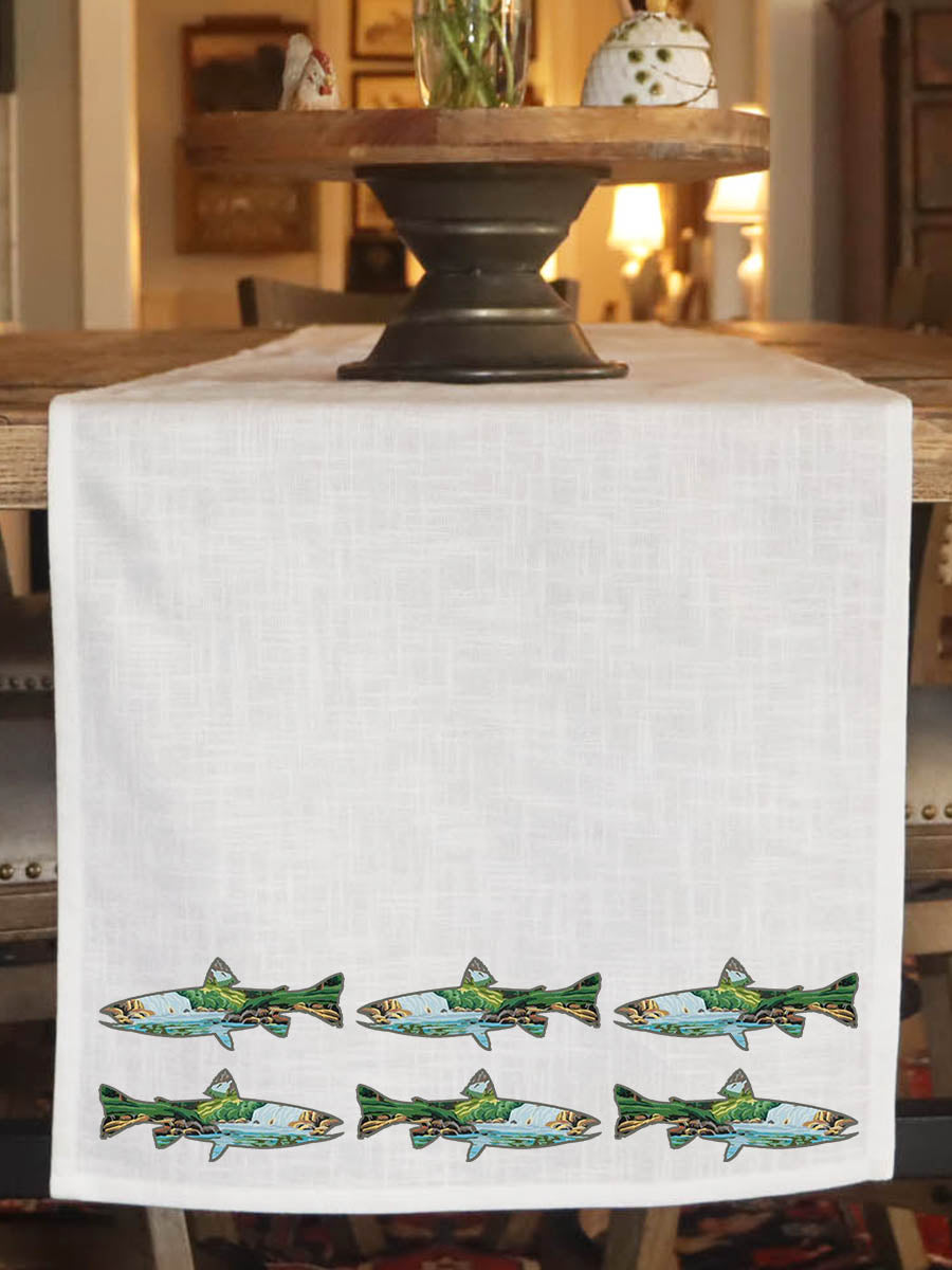 Scenic Fish Table Runner