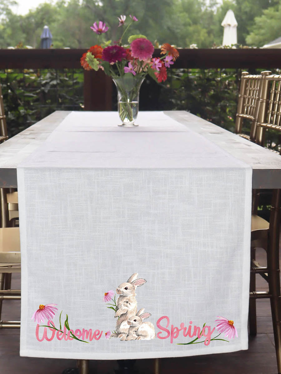 Welcome Spring Table Runner