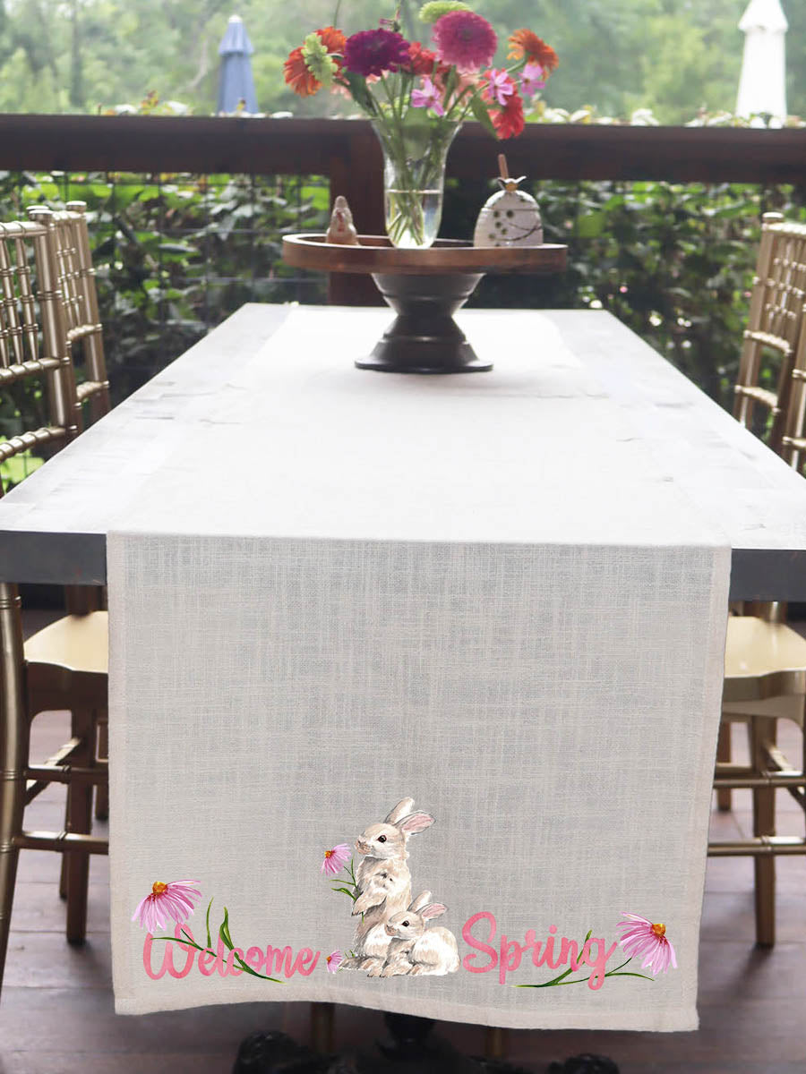 Welcome Spring Table Runner