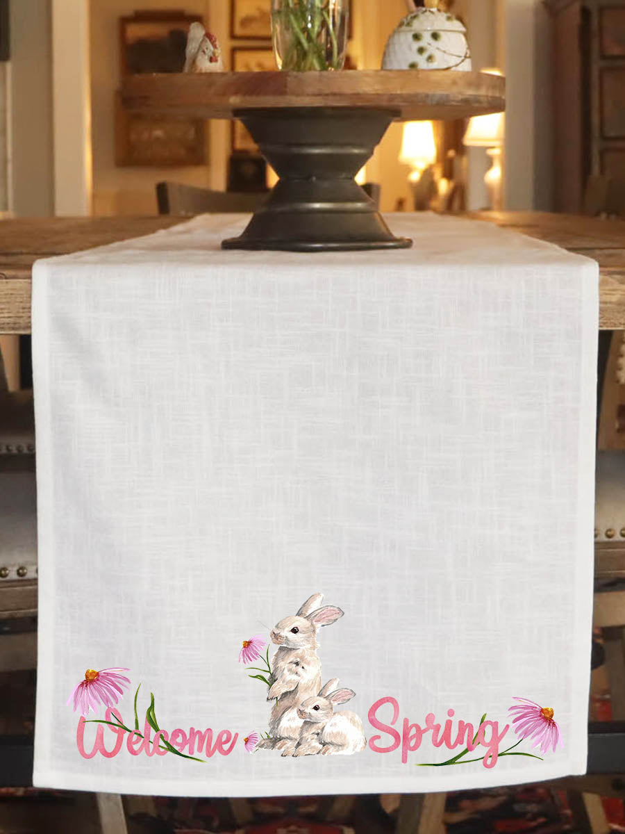 Welcome Spring Table Runner