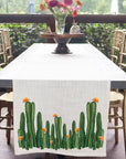Tall Flowering Cacti Table Runner