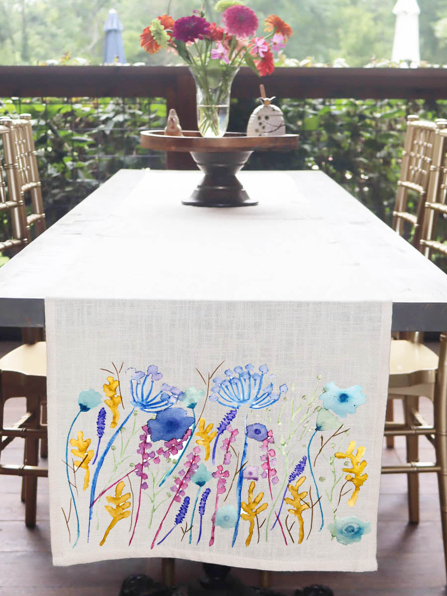 Wild Flowers Table Runner