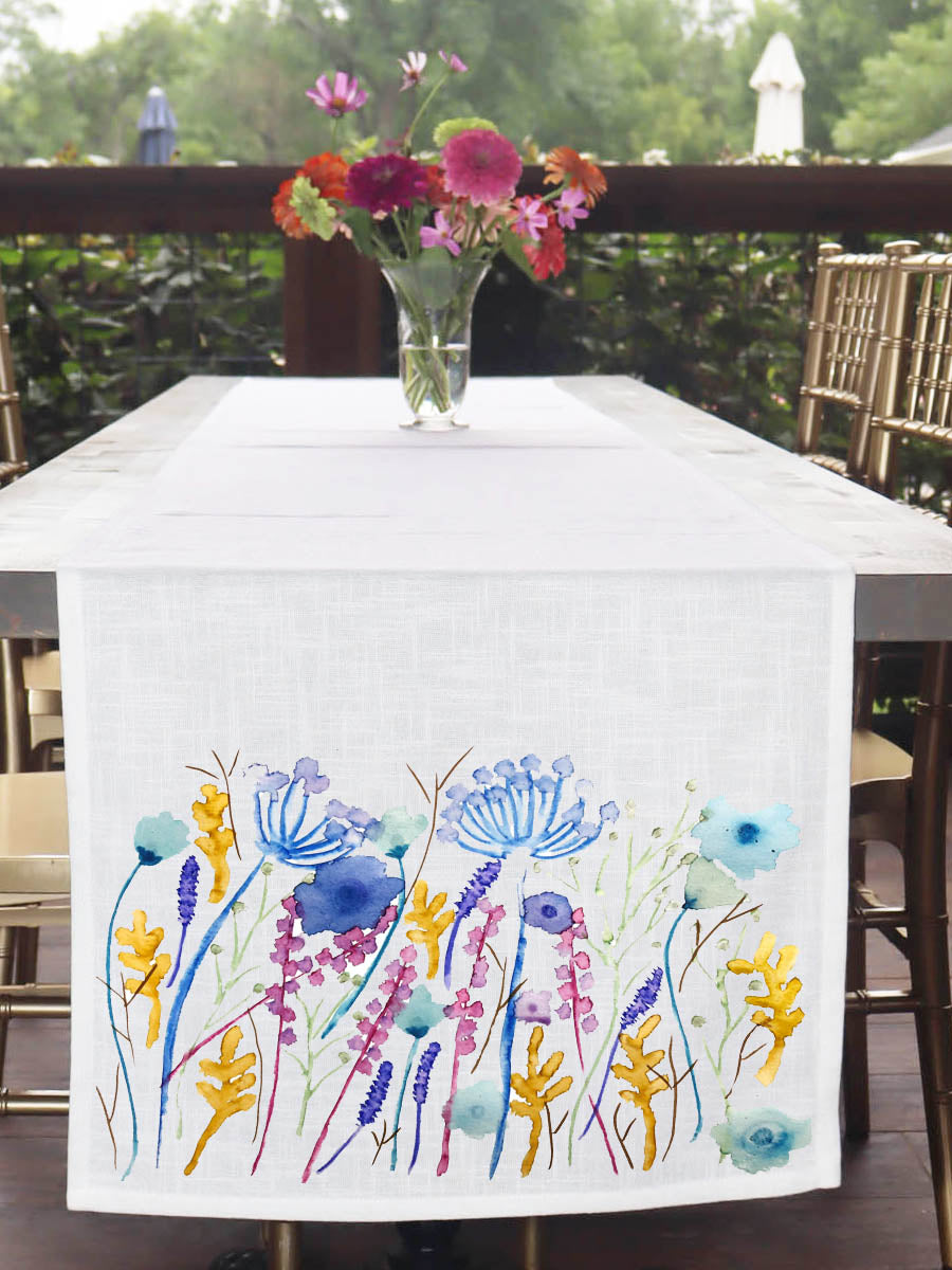 Wild Flowers Table Runner