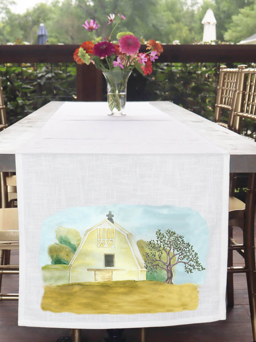 Yellow Barn Table Runner