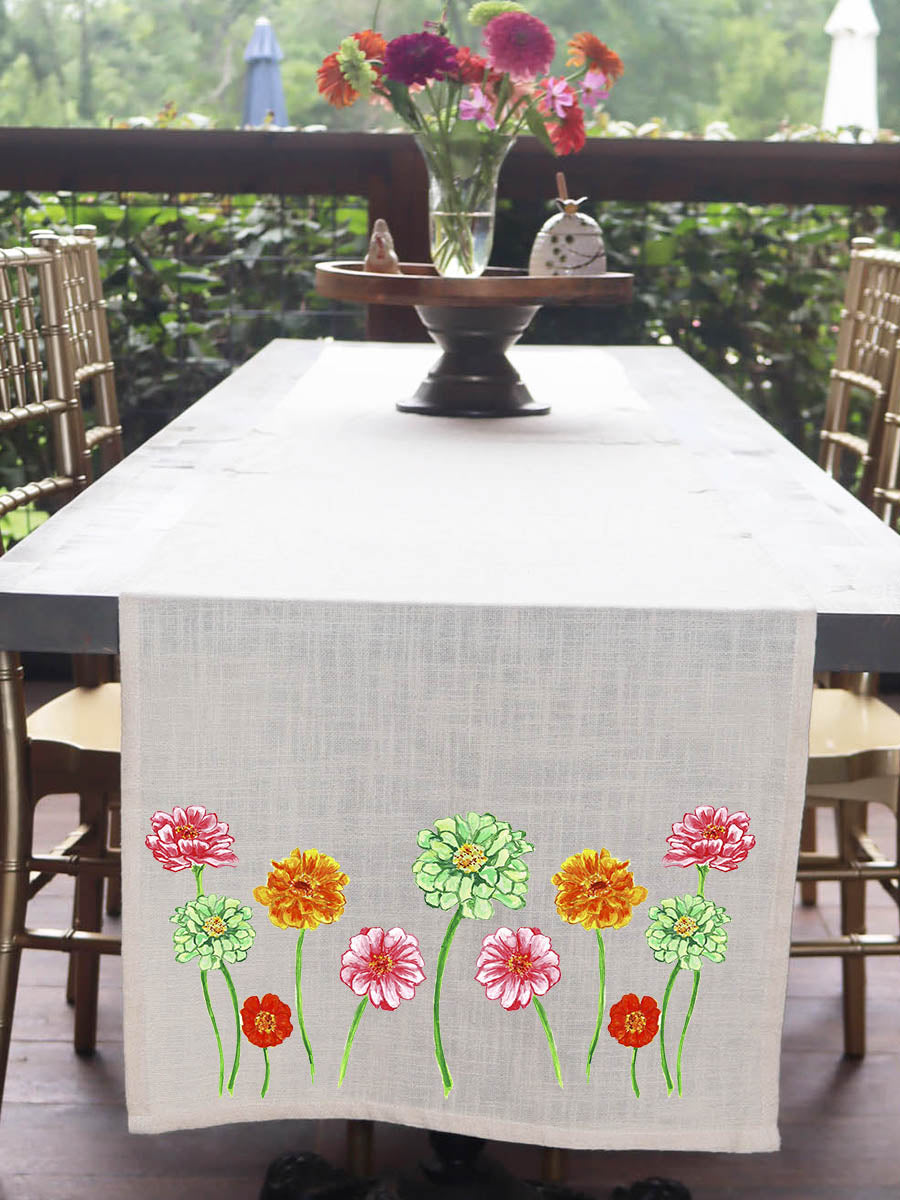 Zinnias Table Runner