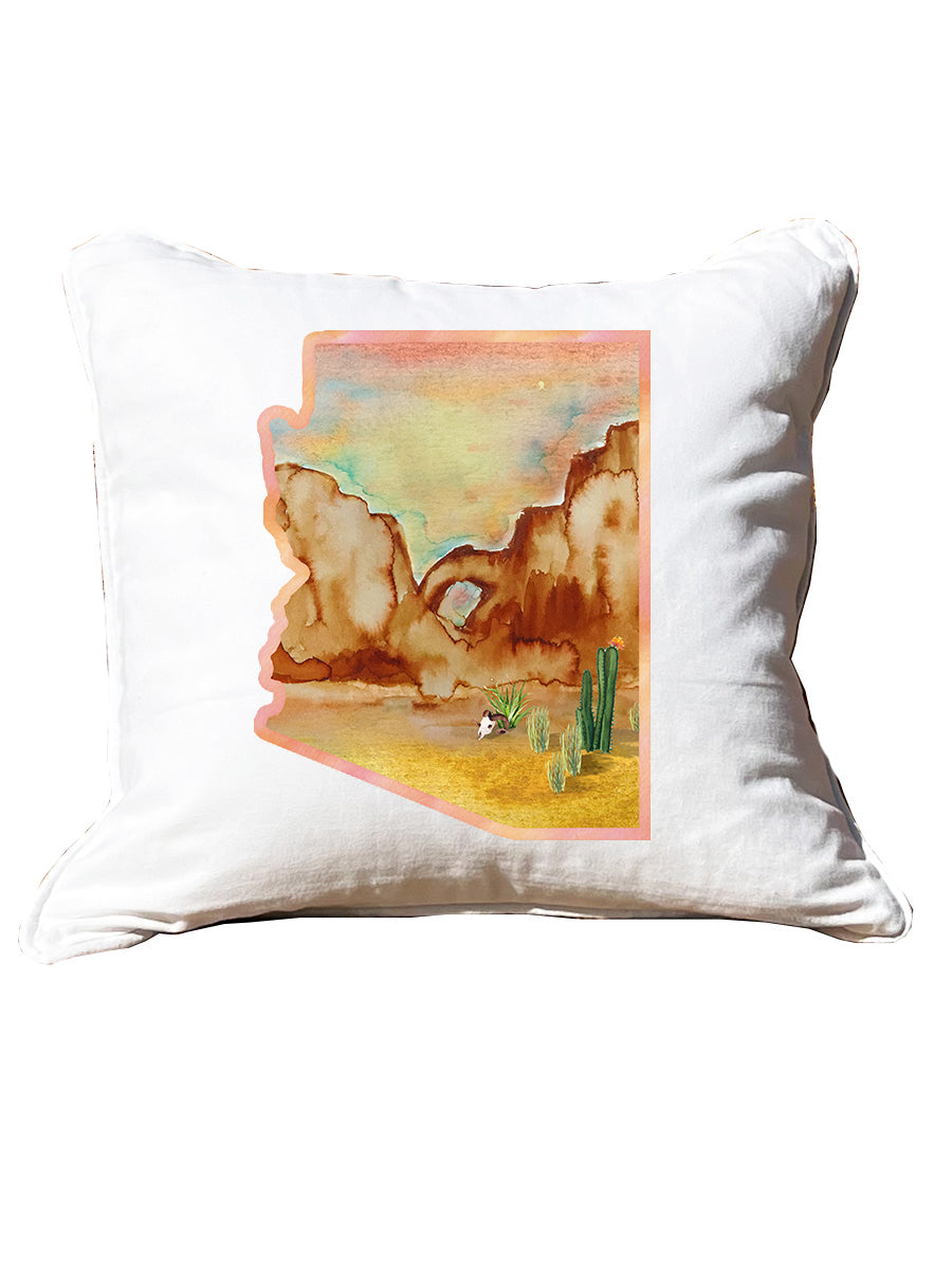 Watercolor State Pillows