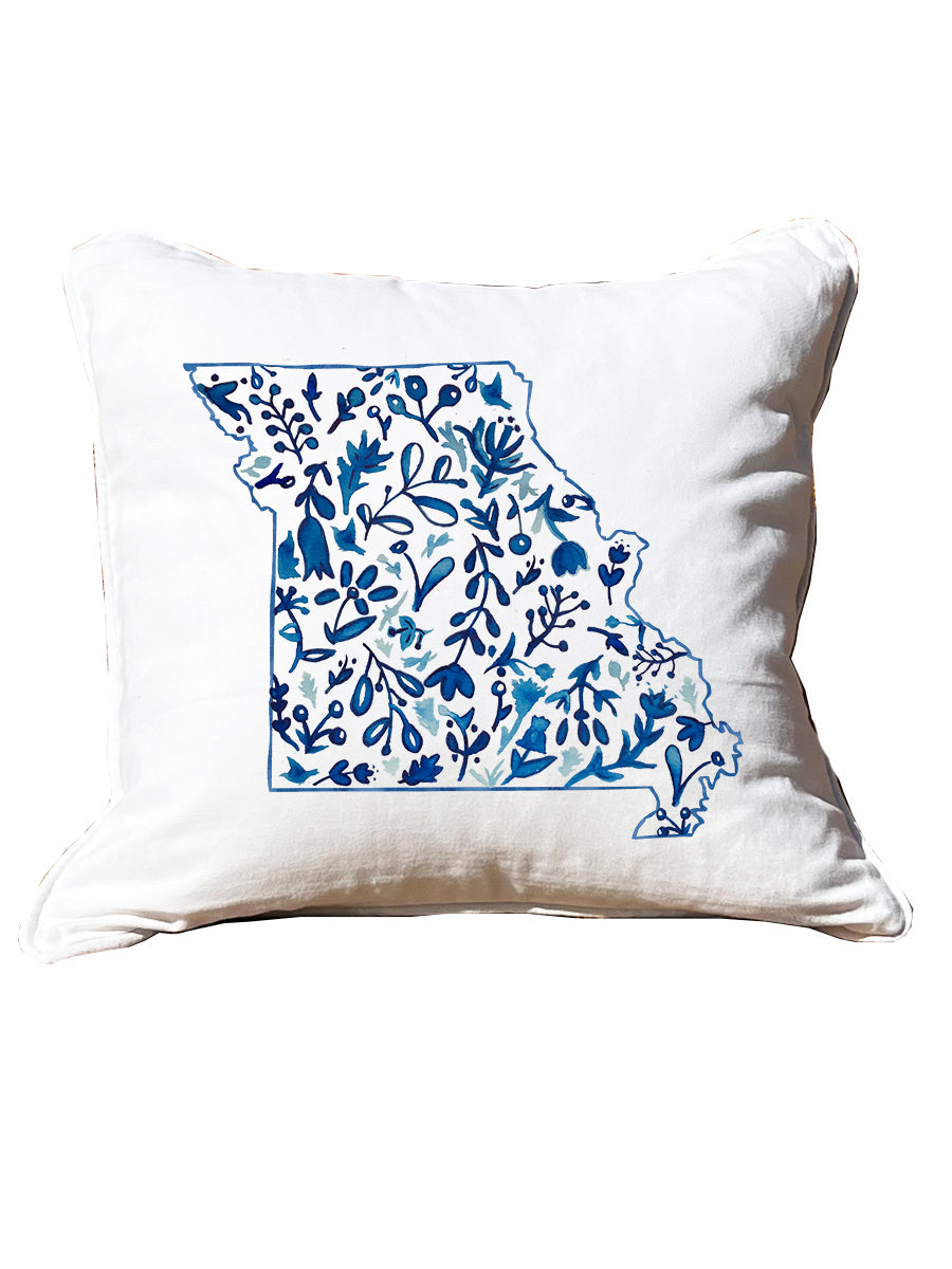 Watercolor State Pillows