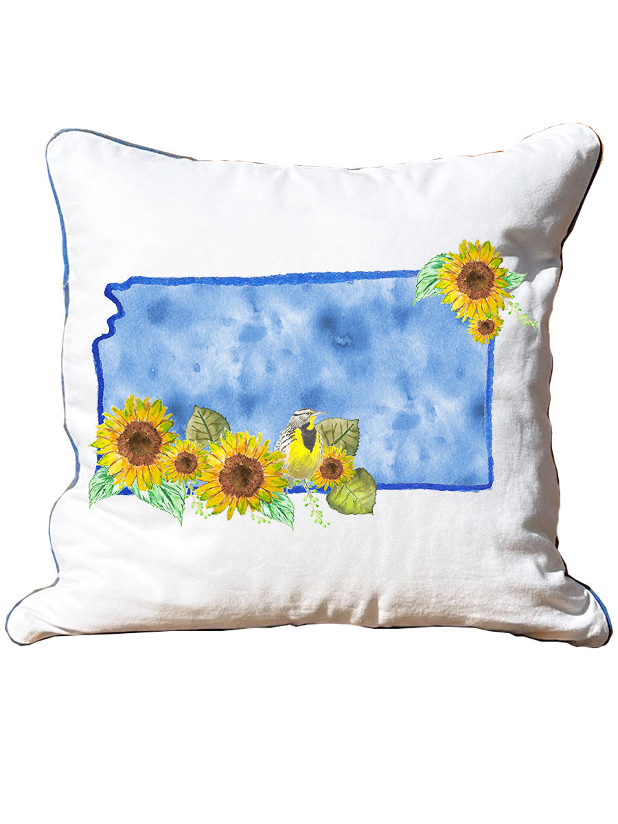 Watercolor State Pillows