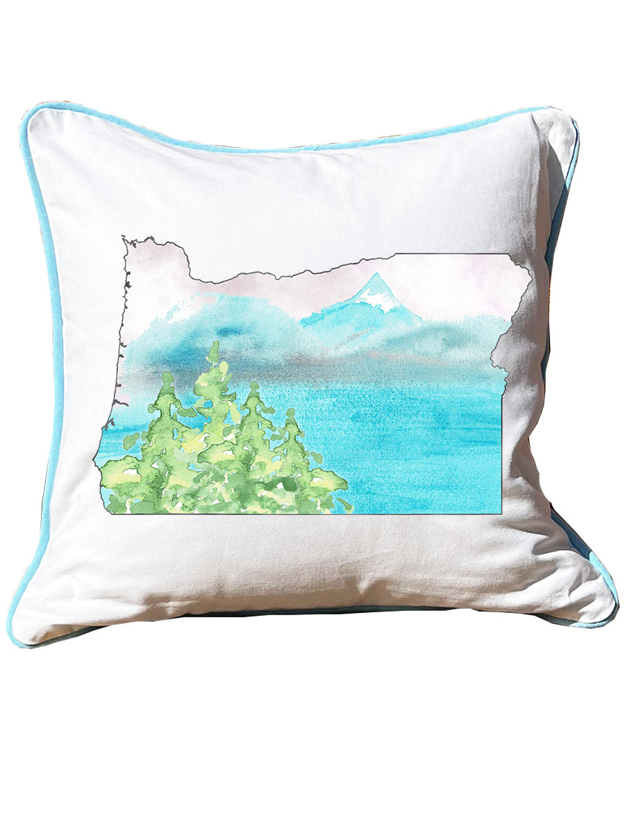 Watercolor State Pillows
