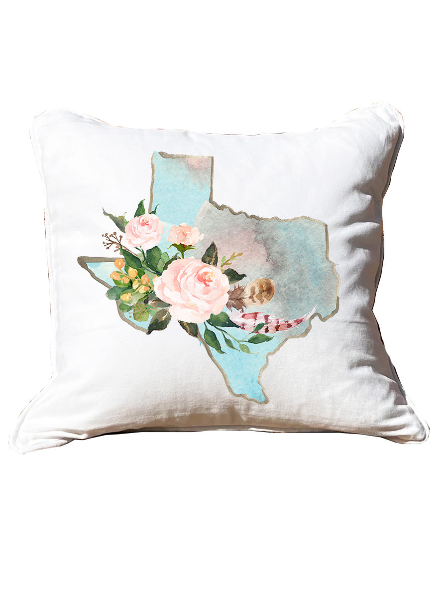 Watercolor State Pillows