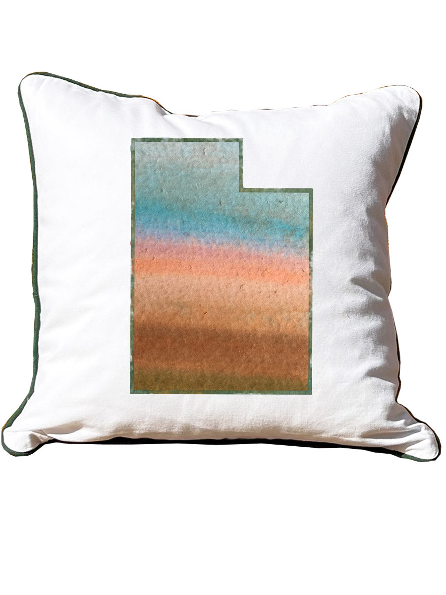 Watercolor State Pillows