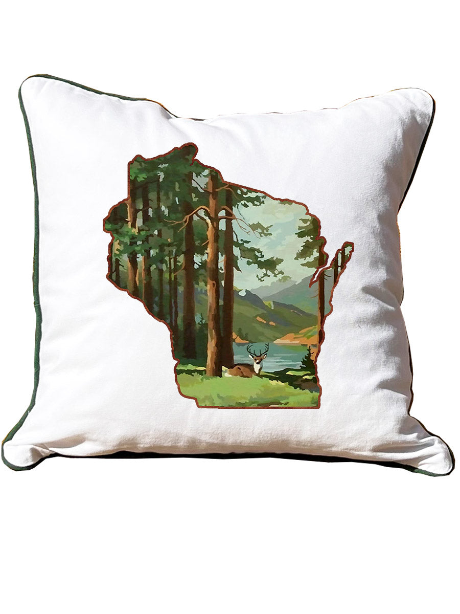Watercolor State Pillows