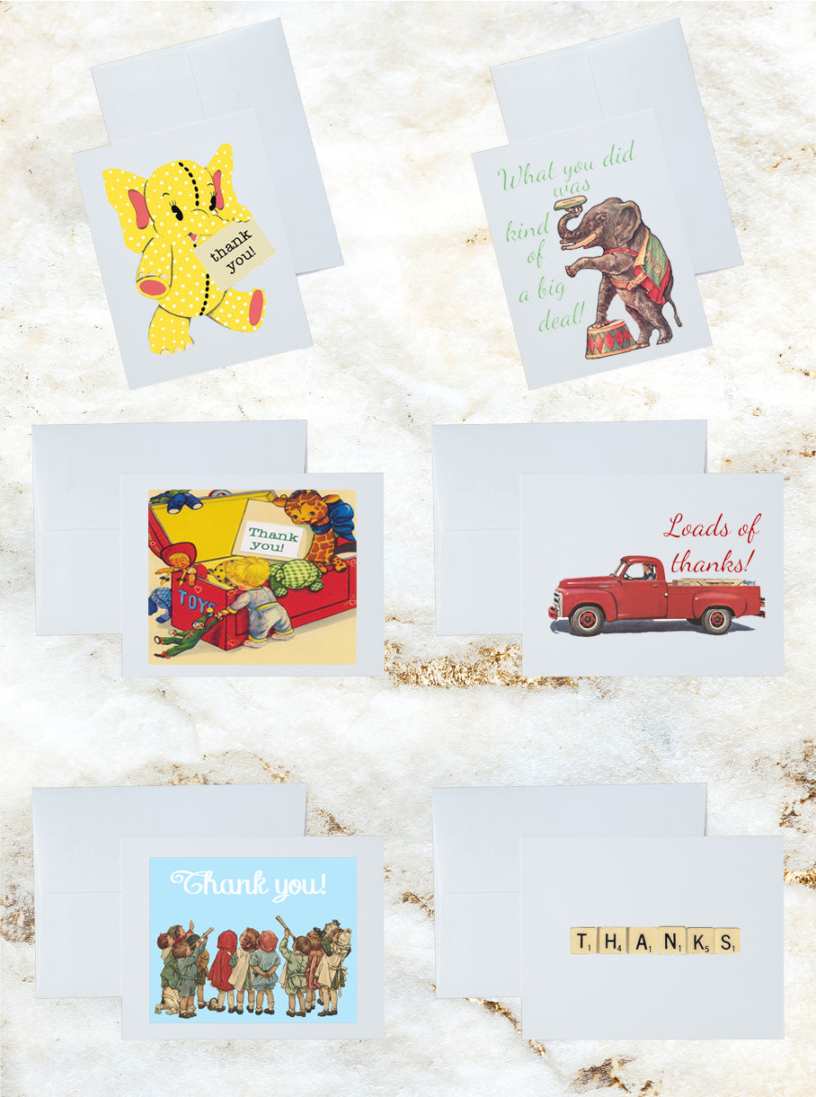 Children's Thank You Stationery and Notecard Set
